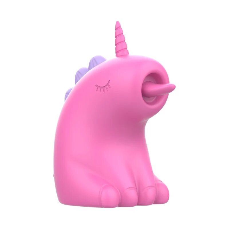 INTENSE Stimulator clitoris PINKIE in forma de unicorn cu functii de vibratie reglabile rezistent la apa IPX7 culoarea roz