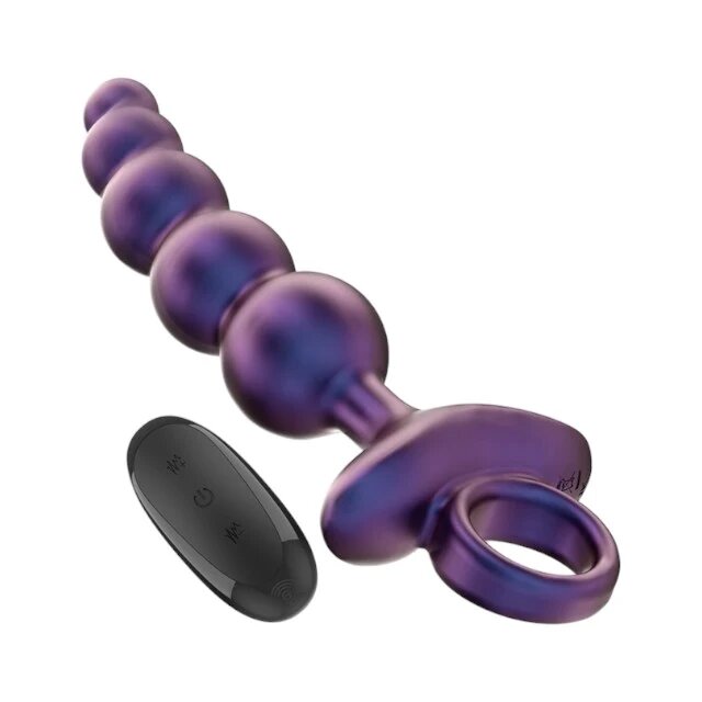 INTENSE Vibrator anal TITO control prin telecomanda 10 functii de vibratie rezistent la apa din silicon mov 17.3 cm