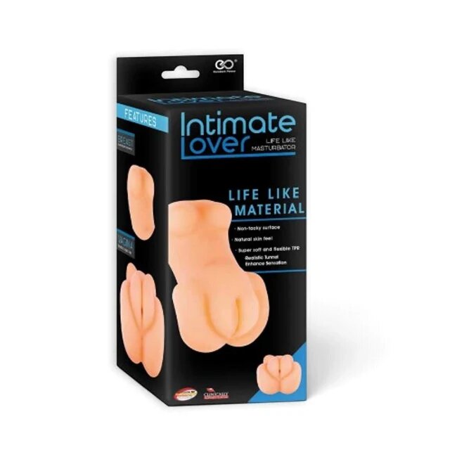 INTIMATE LOVER Masturbator manual Life Like Masturbator cu sâni simulare vaginală realistă material flexibil culoarea pielii
