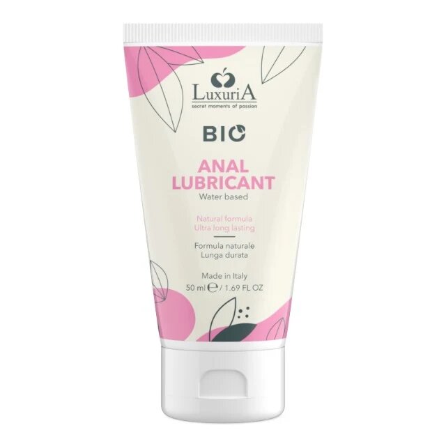 IntimateLine Lubrifiant anal LUXURIA Bio Anal Lubricant formulă naturală pe bază de apă cu efect de lungă durată 50 ml (roz)