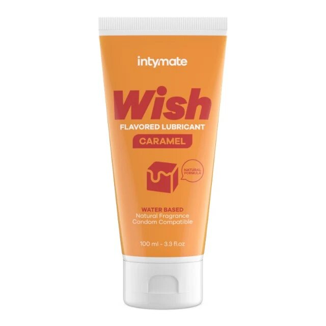 IntimateLine Lubrifiant cu aromă INTYMATE Wish Caramel formulă naturală pe bază de apă aromă de caramel 100 ml