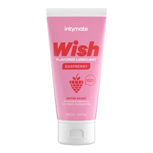 IntimateLine Lubrifiant cu aromă INTYMATE Wish Raspberry formulă naturală pe bază de apă aromă de zmeură 100 ml