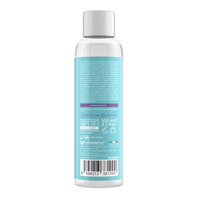 IntimateLine Lubrifiant INTYMATE Puro Original pe bază de apă efect de lungă durată potrivit și pentru lubrifiere anală 100 ml