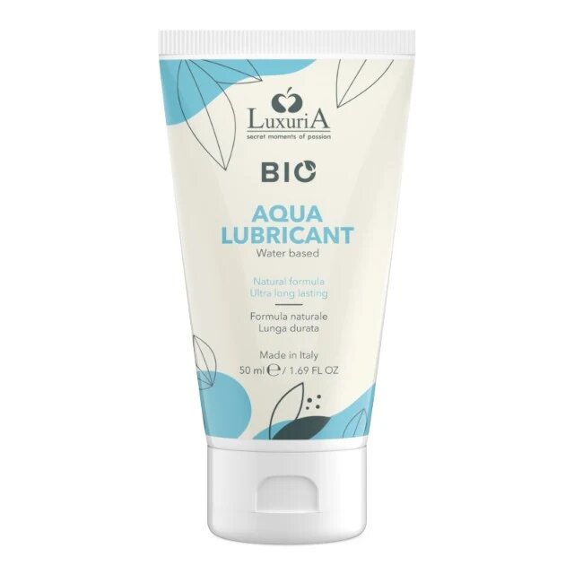 IntimateLine Lubrifiant LUXURIA Bio Aqua Lubricant formulă naturală pe bază de apă cu efect de lungă durată 50 ml (albastru)