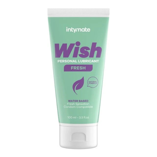 IntimateLine Lubrifiant pe bază de apă INTYMATE Wish Fresh formulă naturală cu efect de răcire compatibil cu prezervative 100 ml