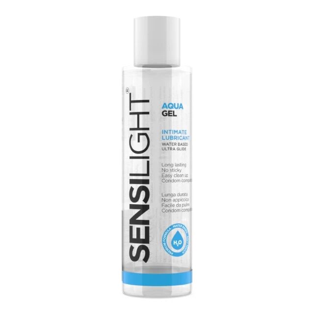 IntimateLine Lubrifiant SENSILIGHT Aqua Gel pe bază de apă cu efect de lungă durată compatibil cu prezervative 150 ml