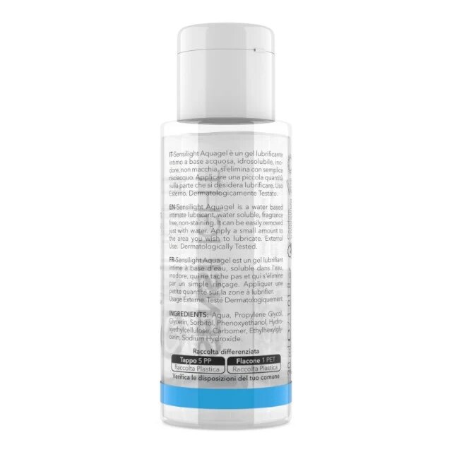 IntimateLine Lubrifiant SENSILIGHT Aqua Gel pe bază de apă cu efect de lungă durată compatibil cu prezervative 30 ml