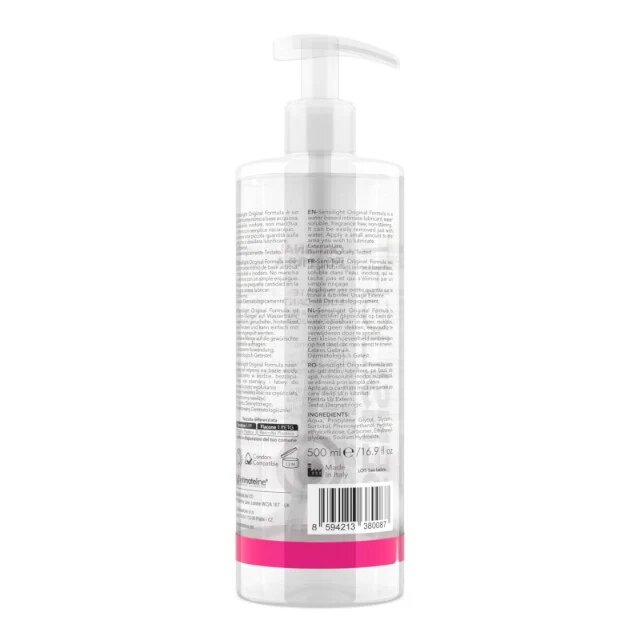 IntimateLine Lubrifiant SENSILIGHT Original Formula pe bază de apă cu efect de lungă durată compatibil cu prezervative 500 ml