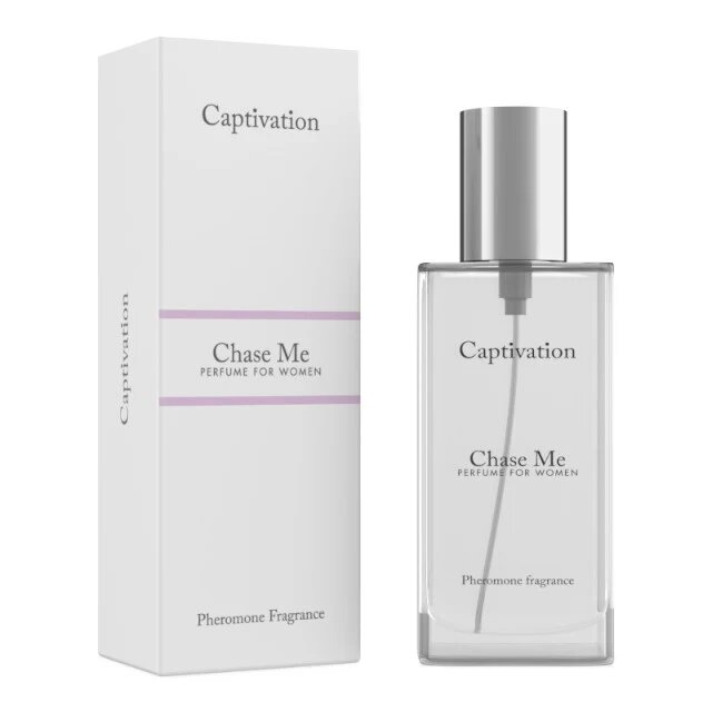 IntimateLine Parfum cu feromoni pentru femei CAPTIVATION Chase Me cu note citrice florale și dulci alb 30 ml