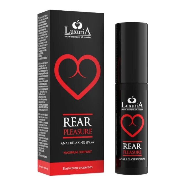 IntimateLine Spray pentru relaxare anală LUXURIA Rear Pleasure cu efect hidratant compatibil cu prezervative 20 ml