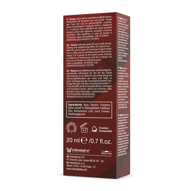 IntimateLine Spray REPLAY pentru intarziere ejaculare 20 ml