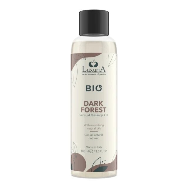 IntimateLine Ulei de masaj LUXURIA Bio Dark Forest cu uleiuri naturale fără parabeni aromă floral și lemnoasă 100 ml (maro)