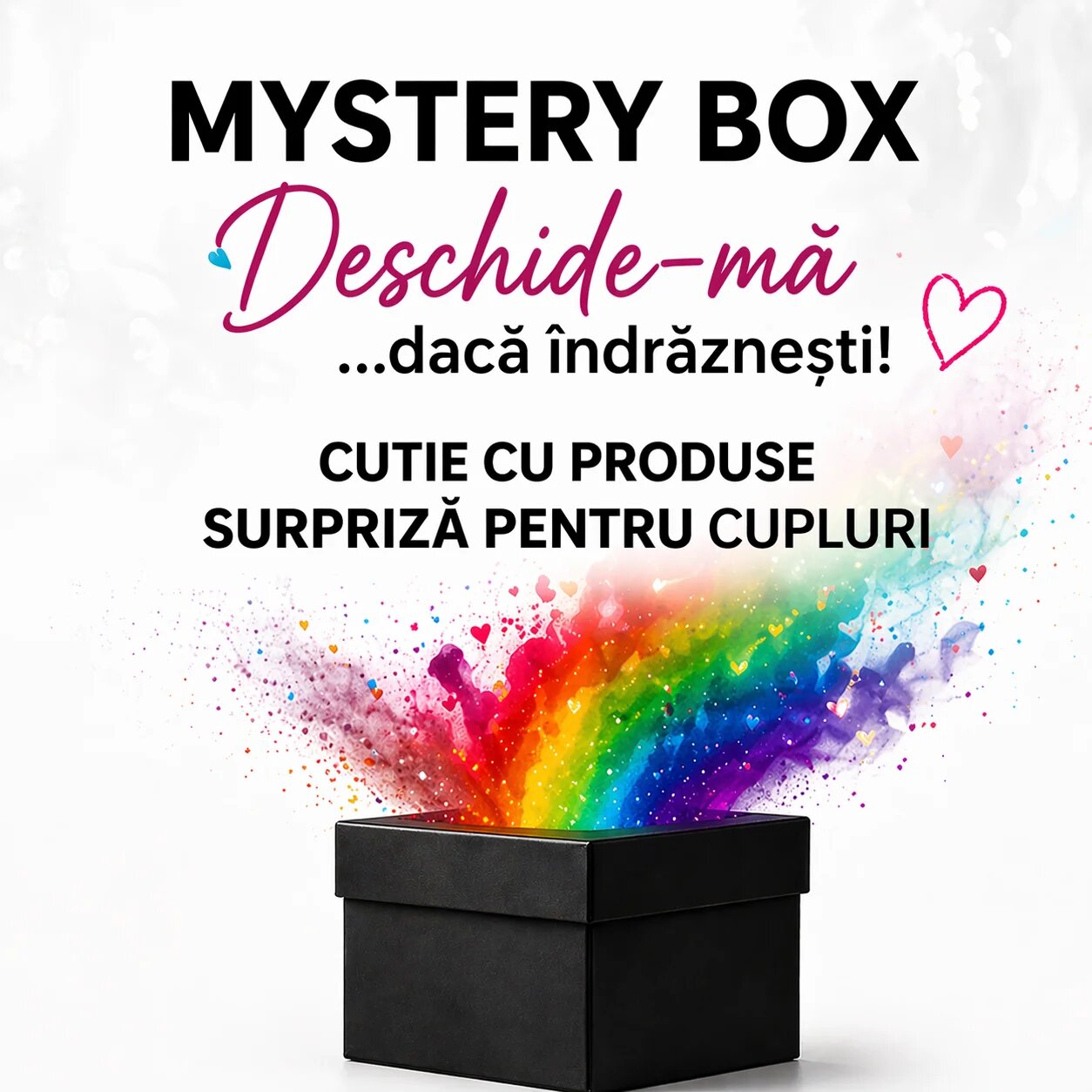 INTIMAX Mystery Box "Deschide-mă"... dacă îndrăznești! cutie cu produse surpriză pentru cupluri