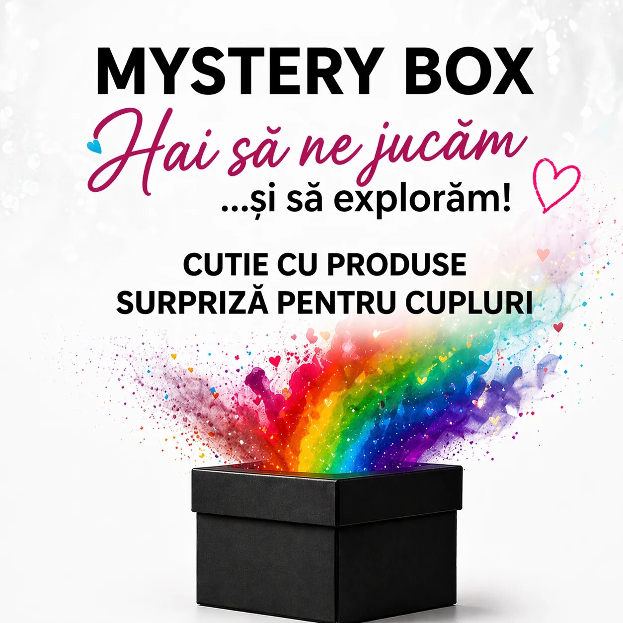 INTIMAX Mystery Box "Hai să ne jucăm" și să explorăm! cutie cu produse surpriză pentru cupluri