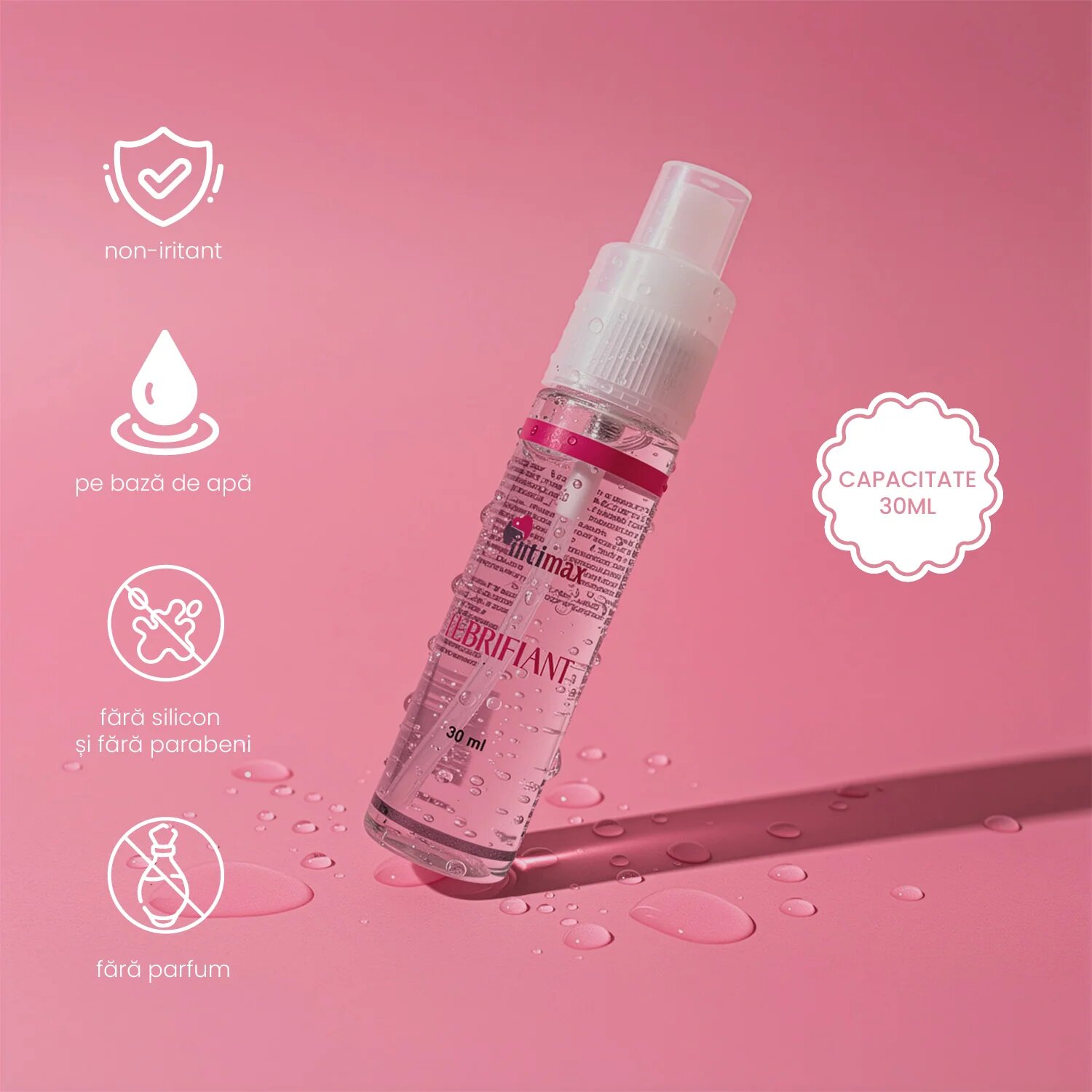 INTIMAX Pachet Lubrifiant și Toy Cleaner pentru alunecare ușoară și igienizare jucării 2 x 30 ml