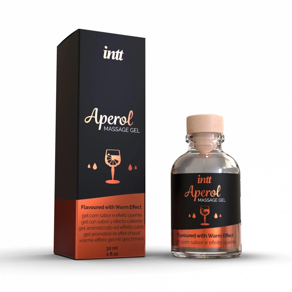 INTT Gel APEROL efect 4 in 1 - masaj erotic sex oral excitare si cresterea libidoului lubrifiant cu efect de incalzire 30 ml