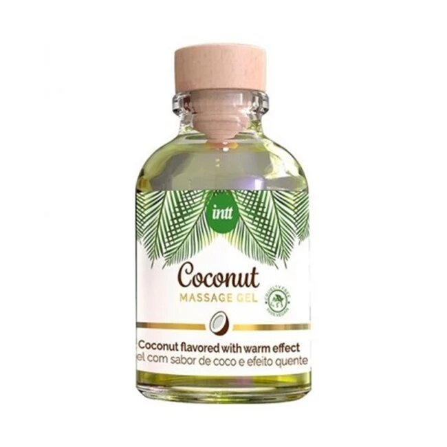INTT Gel COCONUT efect 4 in 1 - masaj erotic sex oral excitare si cresterea libidoului lubrifiant cu efect de incalzire 30 ml