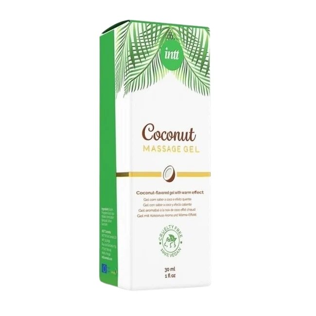 INTT Gel COCONUT efect 4 in 1 - masaj erotic sex oral excitare si cresterea libidoului lubrifiant cu efect de incalzire 30 ml