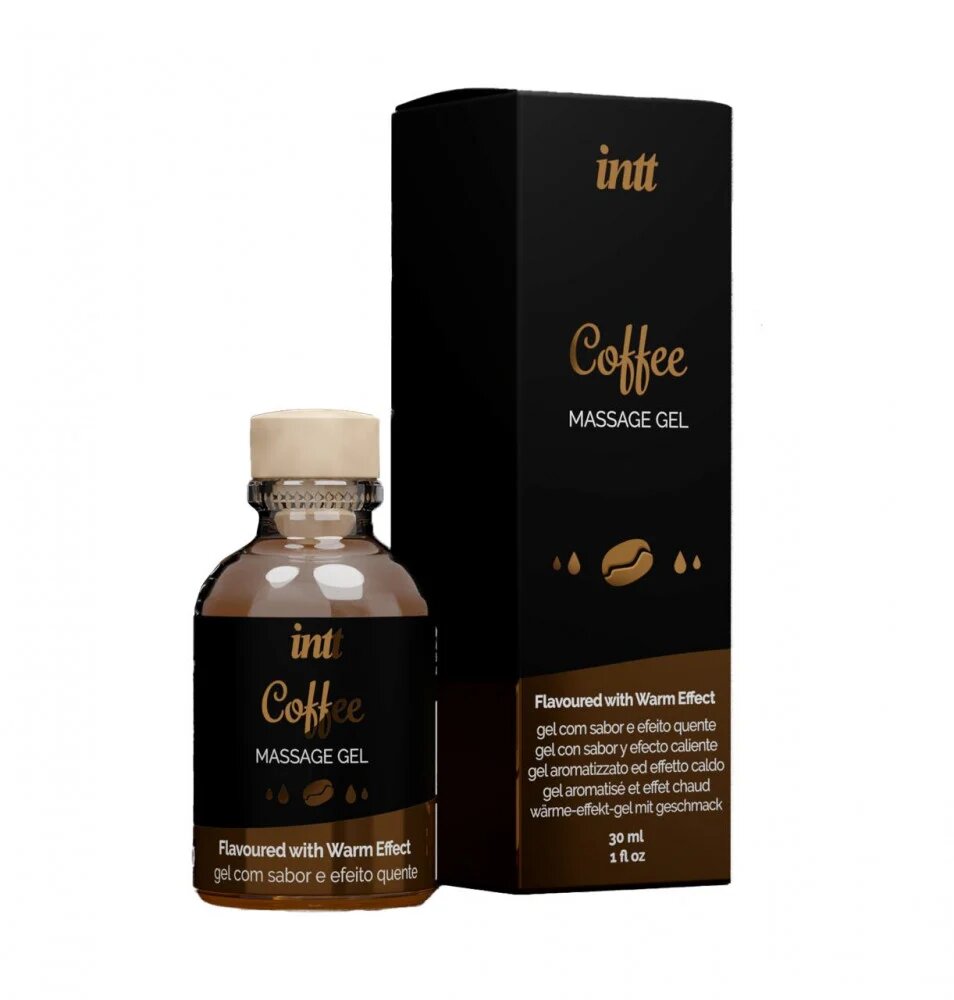 INTT Gel COFFEE efect 4 in 1 - masaj erotic sex oral excitare si cresterea libidoului lubrifiant cu efect de incalzire 30 ml