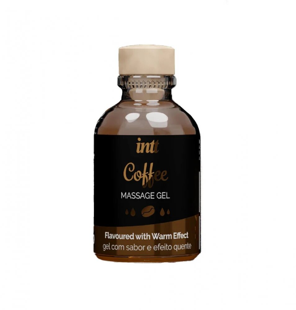 INTT Gel COFFEE efect 4 in 1 - masaj erotic sex oral excitare si cresterea libidoului lubrifiant cu efect de incalzire 30 ml