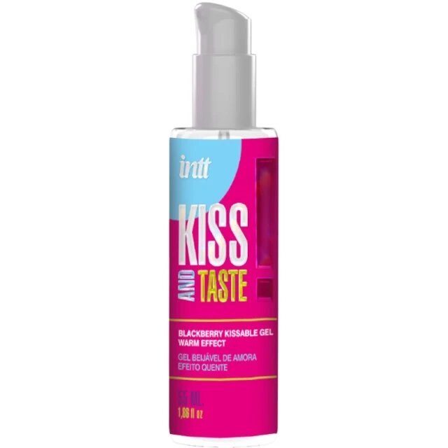 INTT Gel intim Kiss And Taste pentru stimulare clitoris și sex oral cu efect de încălzire aromă de mure 55 ml