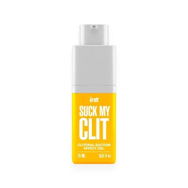 INTT Gel intim Suck my Clit acțiune triplă de vibrație pulsație și efect de încălzire progresivă aromă de mango 15 ml