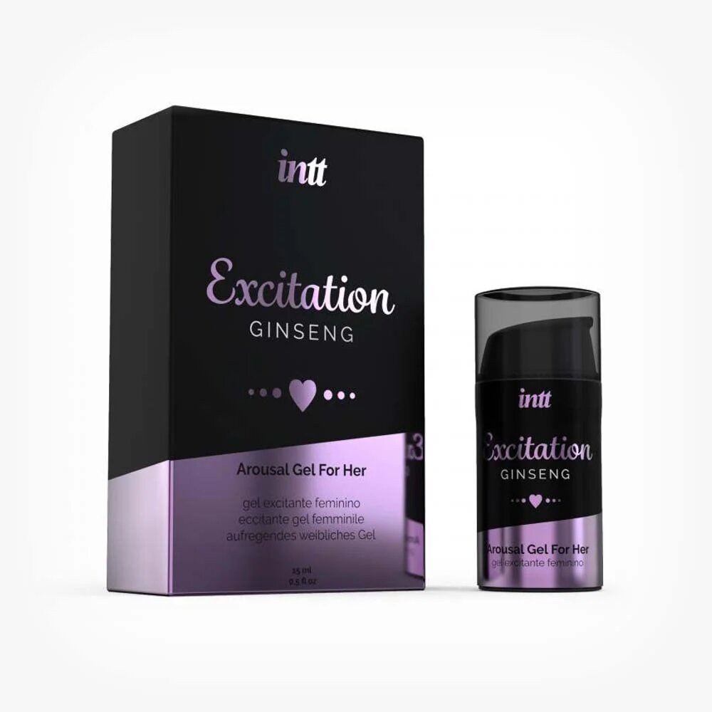 INTT Gel natural Excitation Ginseng pentru cresterea libidoului si orgasm intens femei 15 ml