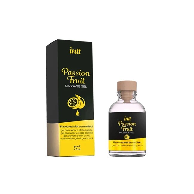INTT Gel PASSION FRUIT efect 4 in 1 - masaj erotic sex oral excitare si cresterea libidoului lubrifiant cu efect de incalzire 30 ml