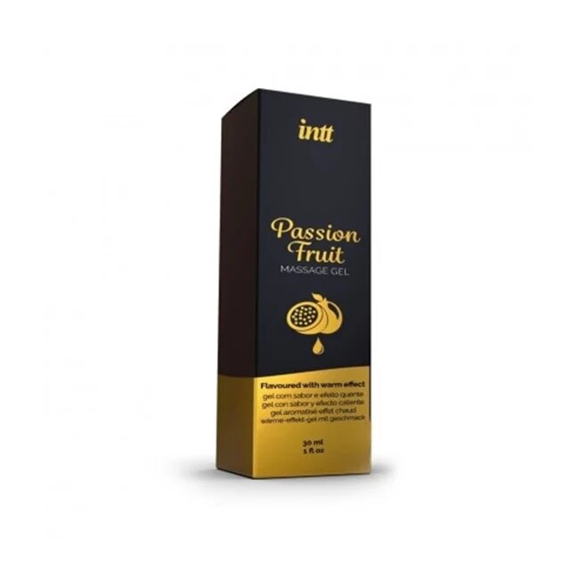 INTT Gel PASSION FRUIT efect 4 in 1 - masaj erotic sex oral excitare si cresterea libidoului lubrifiant cu efect de incalzire 30 ml