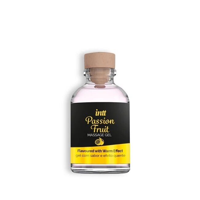 INTT Gel PASSION FRUIT efect 4 in 1 - masaj erotic sex oral excitare si cresterea libidoului lubrifiant cu efect de incalzire 30 ml