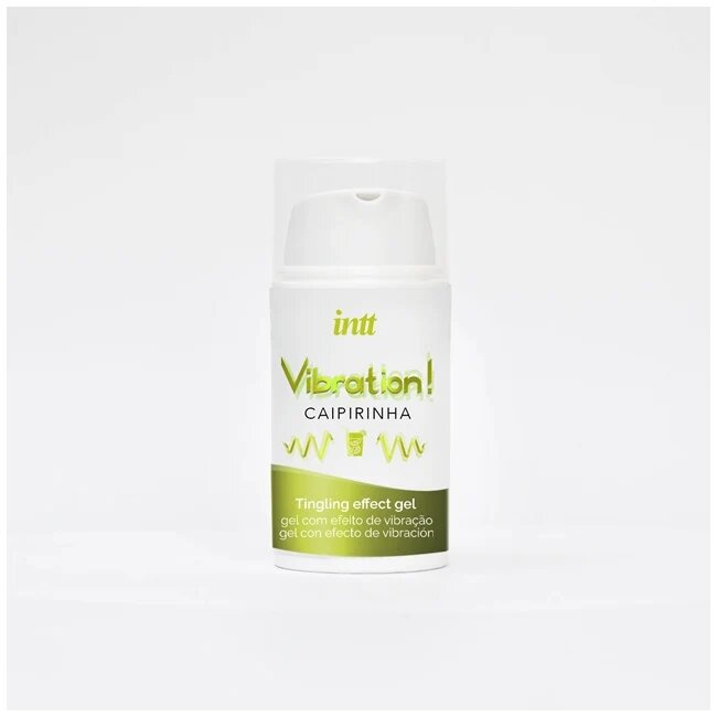 INTT Gel pentru stimulare si excitare Vibration! CAIPIRINHA cu efect de incalzire ALB Unisex 15 ml