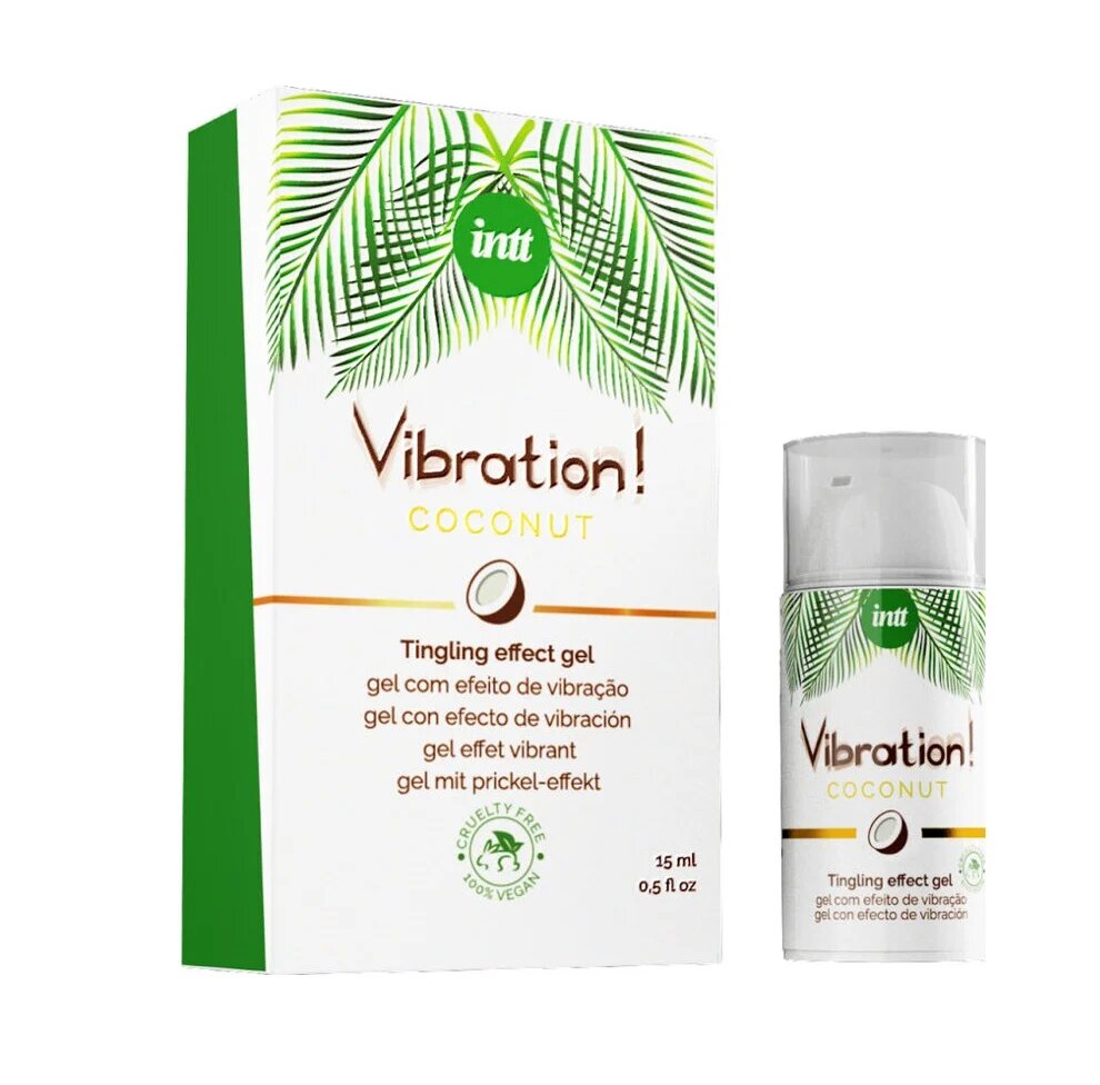 INTT Gel Vibration! Coconut pentru stimulare si excitare senzatie vibranta vegan Unisex 15 ml