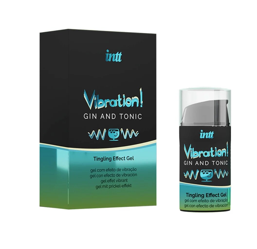 INTT Gel Vibration! Gin & Tonic pentru stimulare si excitare senzatie vibranta Unisex 15 ml