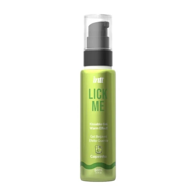 INTT Lubrifiant cu aroma Lick Me CAIPIRINHA cu efect de incalzire cu gust delicios de cocktail cu lime si zahar brun efect hidratant 50 ml