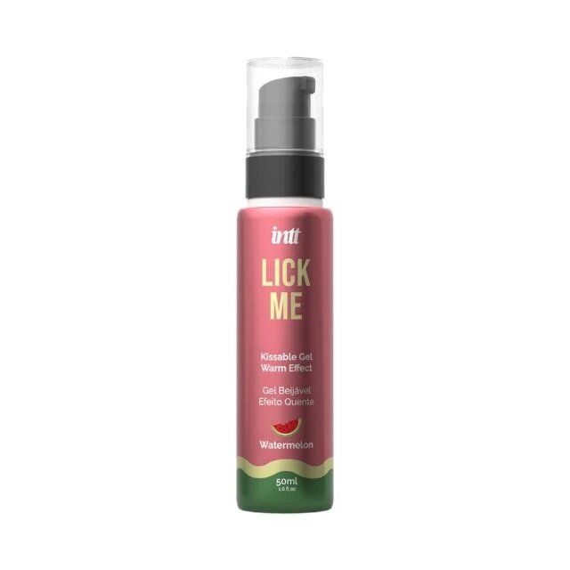 INTT Lubrifiant cu aroma Lick Me WATERMELON cu efect de incalzire cu gust delicios de pepene rosu si efect hidratant 50 ml