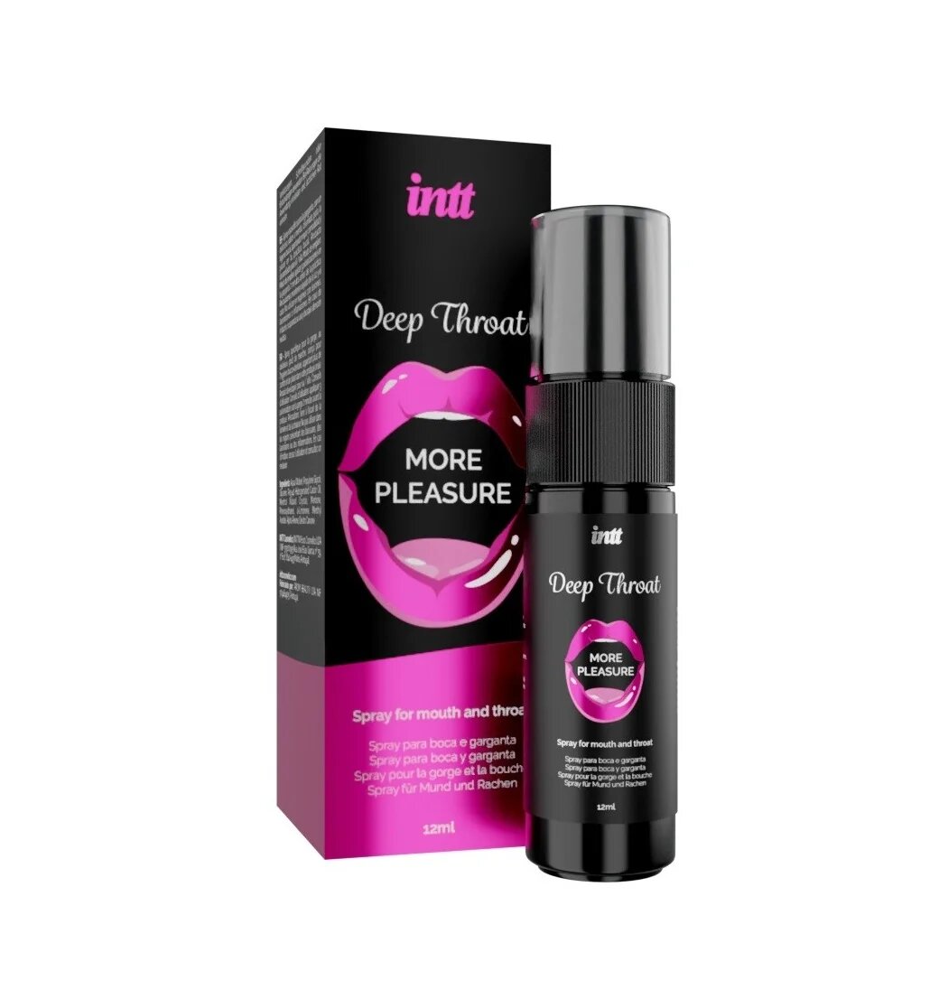 INTT Spray pentru sex oral adanc Deep Throat - More Pleasure aroma menta 12 ml