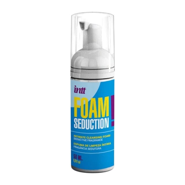 INTT Spumă de curățare intimă Foam Seduction unisex formulă blândă cu pH-ul pielii aromă afrodisiacă 50 ml