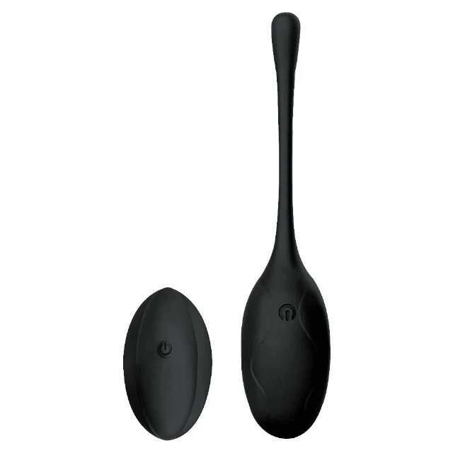 INTY TOYS Ou vibrator NEO cu control prin telecomandă 10 funcții de vibrații ultra-puternice silențios rezistent la apă negru