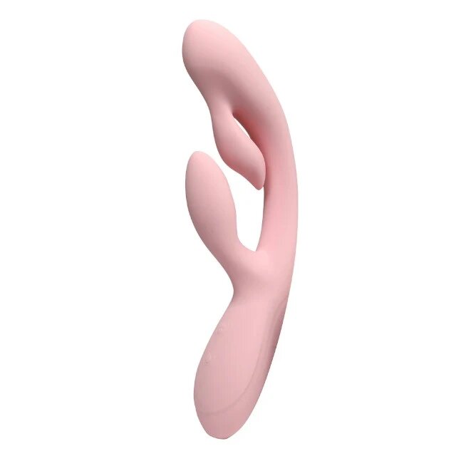 INTY TOYS Vibrator cu stimulator TWIRL pentru stimularea clitorisului și punctului G 10 funcții de vibrație roz