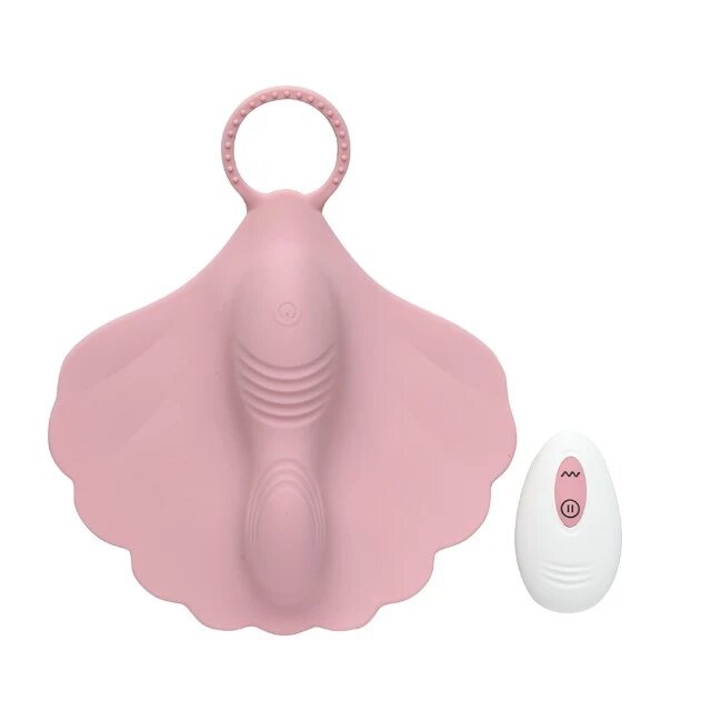 INTY TOYS Vibrator cupluri CORAL stimulator clitoris și masturbator control prin telecomandă 10 funcții de vibrații ultra-puternice roz