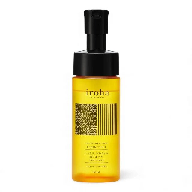 IROHA Spumă de curățare intimă Sweet Citrus PH echilibrat ingrediente hidratante aromă de citrice dulci 150 ml