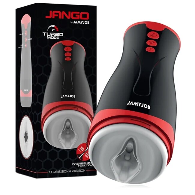 JAMYJOB Masturbator automat - JANGO cu compresie și vibrații