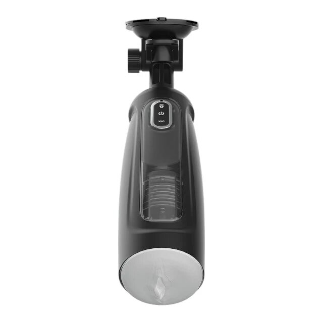JAMYJOB Masturbator automat Tornado cu funcții de rotație 360º penetrare automată sunet cu ventuză pentru fixare negru
