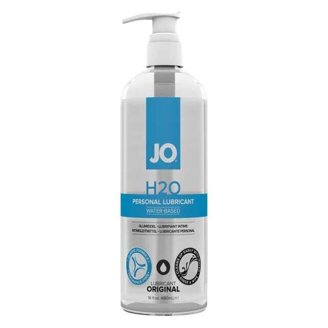JO Lubrifiant pe bază de apă H2O Personal Lubricant cu textură nelipicioasă fără parfum 480 ml
