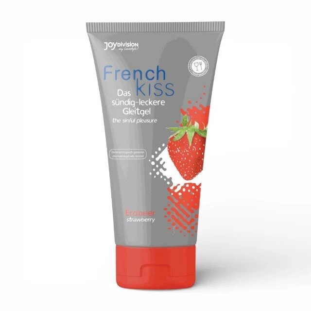 JOYDIVISION Gel comestibil French Kiss Strawberry pentru sex oral aromă de căpșuni 75 ml