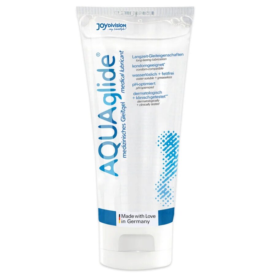JOYDIVISION Lubrifiant gel premium AQUAglide Original pentru lubrifiere de lunga durata pe baza de apa 200 ml