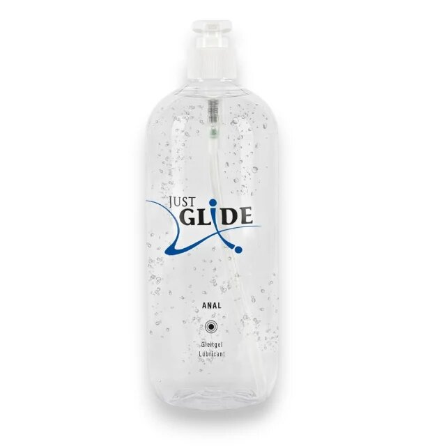 JUST GLIDE Lubrifiant anal Anal Lubricant pe bază de apă formulă vegană fără parfum pH optimizat 1000 ml
