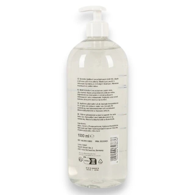 JUST GLIDE Lubrifiant anal Anal Lubricant pe bază de apă formulă vegană fără parfum pH optimizat 1000 ml