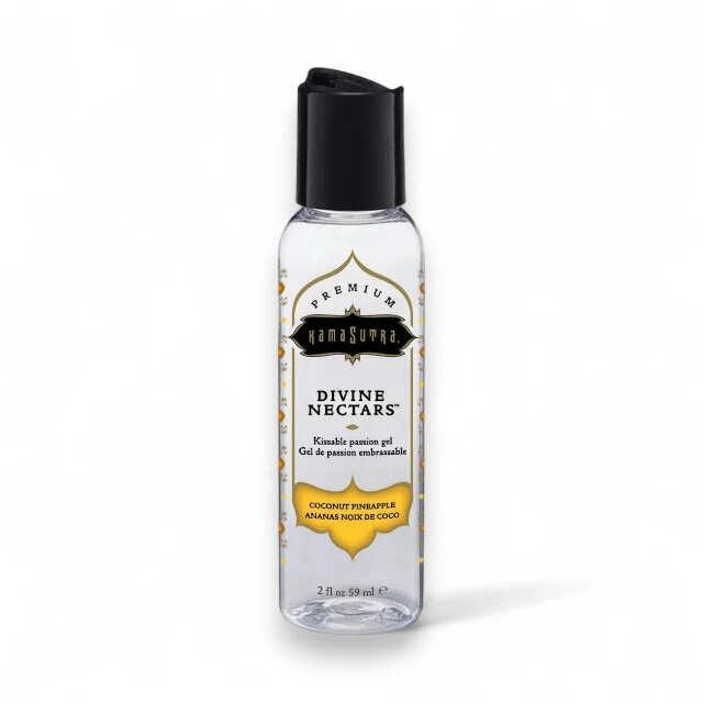 KAMASUTRA Lubrifiant cu aromă Divine Nectars Coconut Pineapple pe bază de apă cu aromă de cocos și ananas 60 ml
