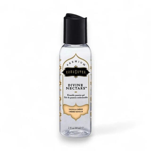 KAMASUTRA Lubrifiant cu aromă Divine Nectars Vanilla Creme pe bază de apă cu aromă de vanilie 60 ml